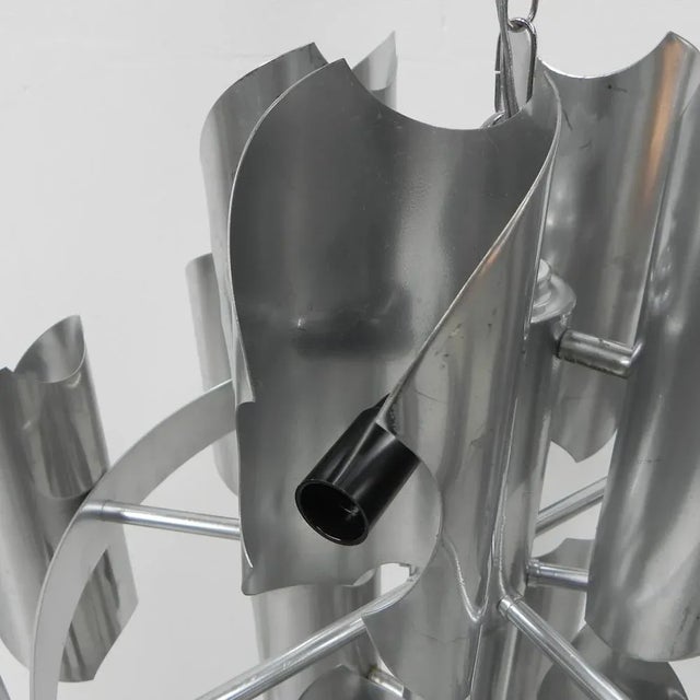 Large Vintage Hanging Lamp with 16 Light Points For Sale - Image 6 of 18