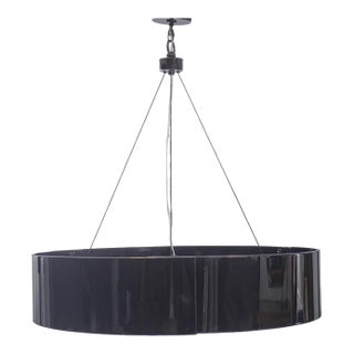 Contemporary Arteriors Dante 35inch Black Nickel Chandelier For Sale
