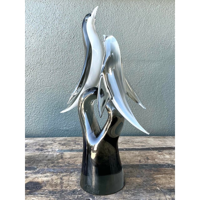 Vintage Italian Murano Seguso Glass Birds For Sale - Image 12 of 12