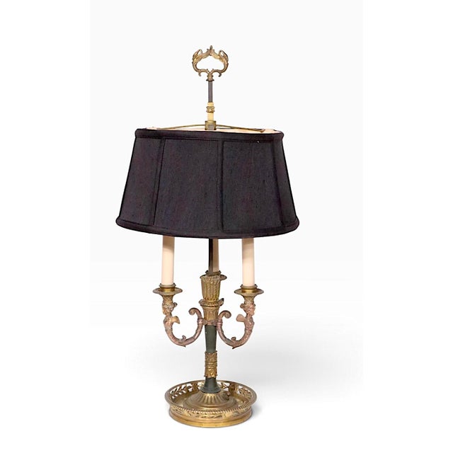 Vintage French Bouillotte Table Lamp For Sale - Image 14 of 18