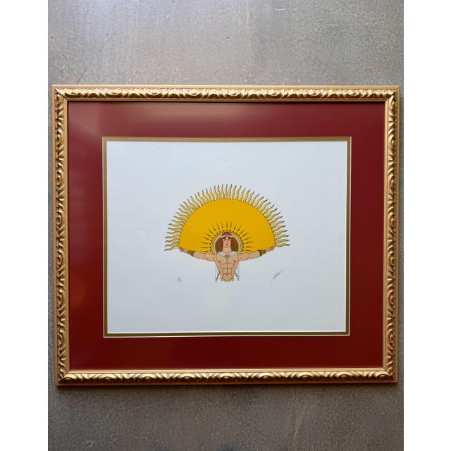 Signed Stephan "Sun" Limited Edition Serigraph 69/75 Art Deco Revival Silkscreen 1980s For Sale - Image 18 of 18