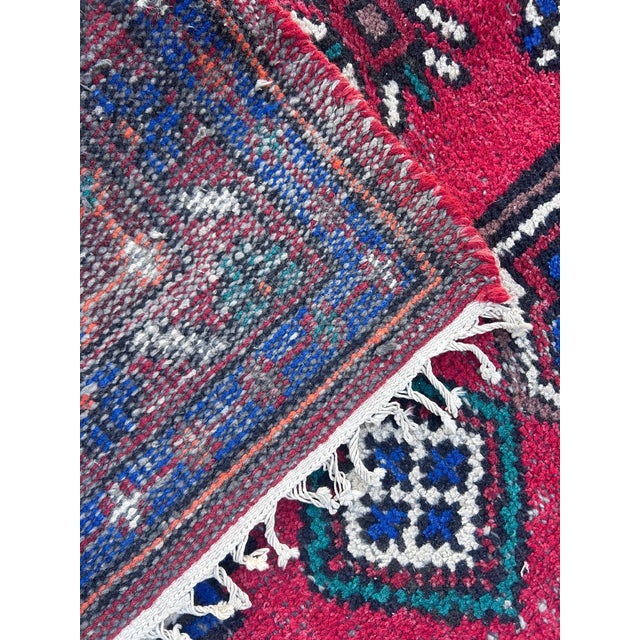 Vintage Handwoven Wool Rug, 1970s For Sale - Image 10 of 11