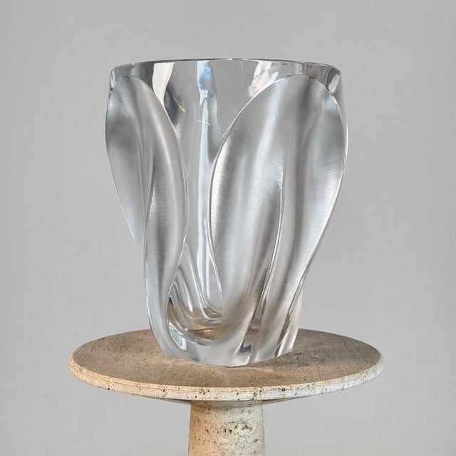 Flamme Crystal Vase from Lalique Paris, 1970s For Sale - Image 4 of 18