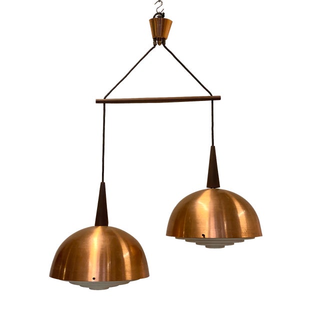 Chandelier in the style of Louis Poulsen, 1960s For Sale