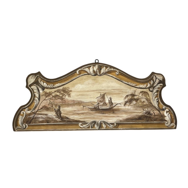Neo-Classical Italian Painted Headboards, 1800s For Sale - Image 3 of 3