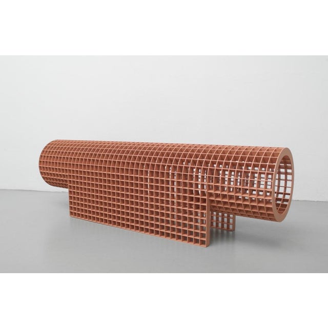 Matrix bench by OS and OOS Dimensions: 141.2 x 30 x 42.1 cm Materials: Powder-coated Steel The Matrix project is and began...