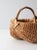 Brown VIntage Wicker Buttocks Basket For Sale - Image 8 of 8