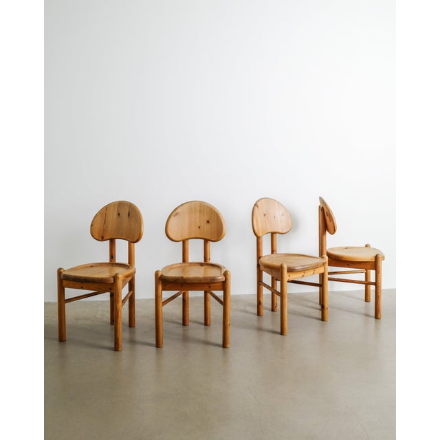 Mid-Century Danish Wooden Dining Chairs by Rainer Daumiller for Hirtshals Sawmill, Denmark, 1970s, Set of 4 For Sale - Image 3 of 7