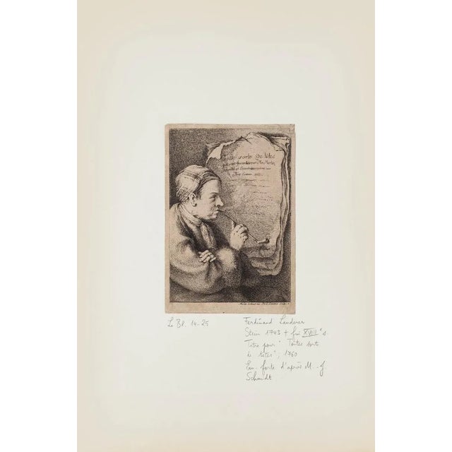 Toute Sorte le Têtes is an original etching artwork realized by the austrian engraver Ferdinand Landerer (1730-1795),...