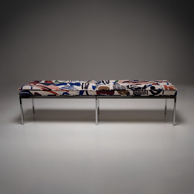 A refined example of Florence Knoll’s architectural approach to furniture design, the Model 2530 four-seat bench combines...