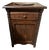 Antique Solid Cherrywood Empire Side Table W/Spinner Top. For Sale