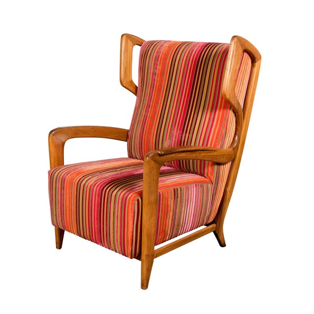 Tan Armchair by Gio Ponti, 1950s For Sale - Image 8 of 9
