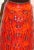 Great decoration! Especially color -granted little floor vase Bright 70s decor in bright orange -red with flower reliefs...