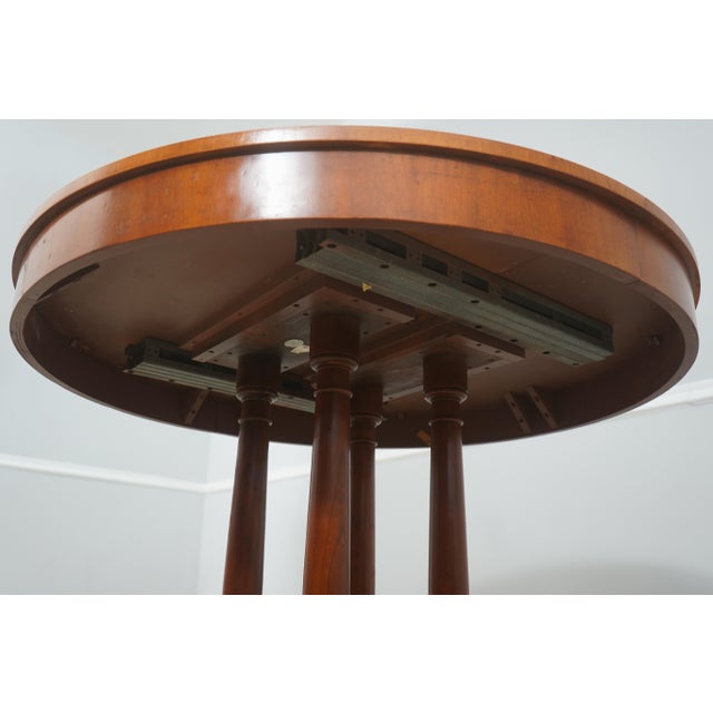 Baker Neoclassical Cherry Inlaid Round Dining Table For Sale - Image 10 of 18