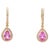 3.660 cts Natural pink sapphire and 0.41 cts diamond earrings in 18k gold For Sale - Image 15 of 18