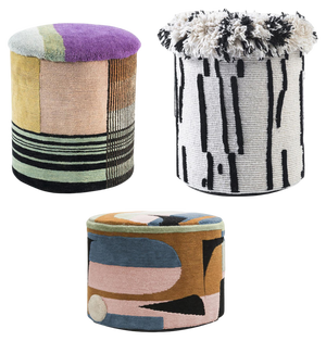 Poufs by Cartk Tint, Set of 3