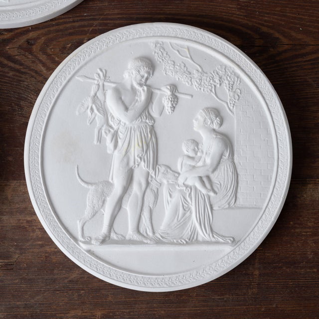 Bertel Thorvaldsen Bertel Thorvaldsen - Bing & Grøndahl Roundels, 19th Century For Sale - Image 4 of 6