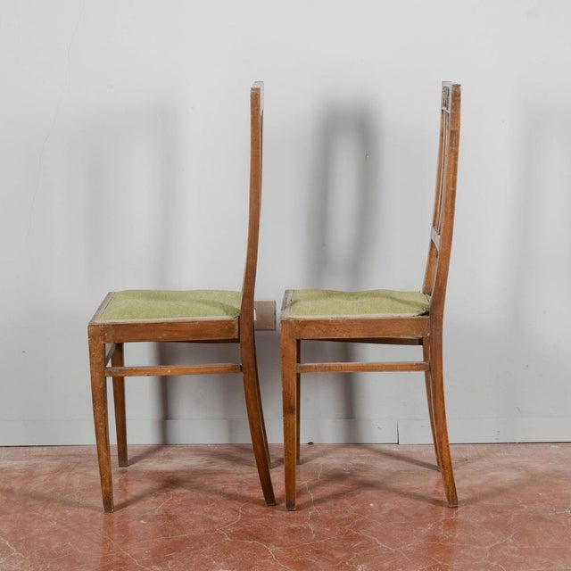 Set of Liberty Chairs with Metal Plaques, 1920s For Sale - Image 3 of 9