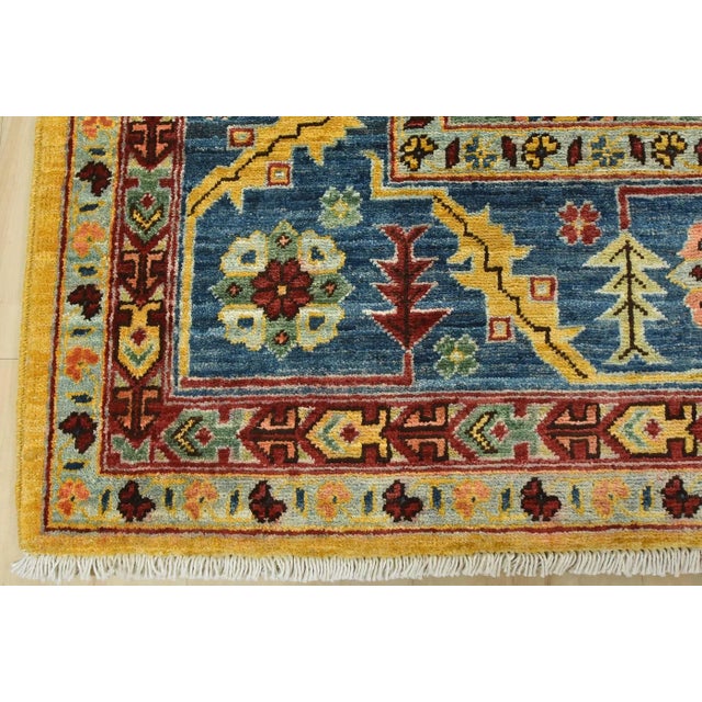 Ziegler Rug 8’2” X 9’11” Red Wool Tribal Hand-Knotted Oriental Carpet For Sale - Image 10 of 12