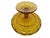 Goldenrod Cake Bowl on Stand from Ząbkowice Glassworks, 1970s For Sale - Image 8 of 18
