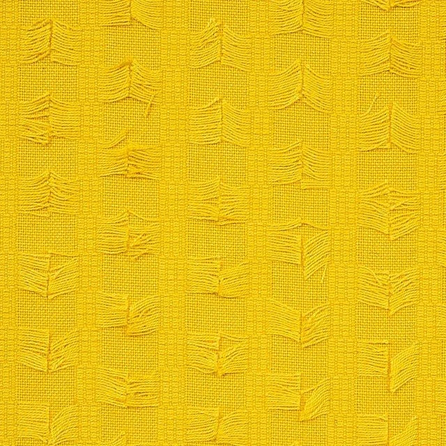 Schumacher Sample - Schumacher Montego Fringe Fabric in Yellow For Sale - Image 4 of 4