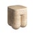 Travertine Unfilled Chunky Stool by Etamorph For Sale - Image 6 of 8
