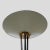 Floor lamp, Black enamel on metal frame Black and cream colour metal shade in disk shaped with brass details. Made by...