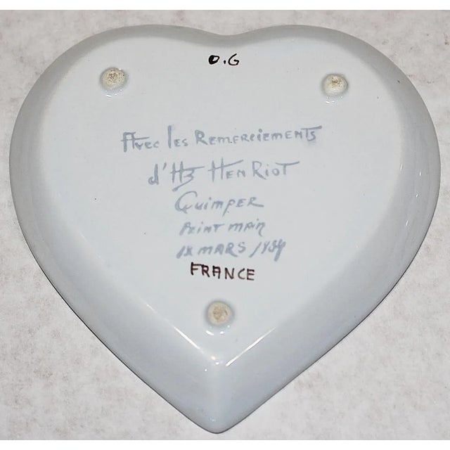 Henriot Quimper Quimper Faience Thanksgiving Dish For Sale - Image 4 of 4