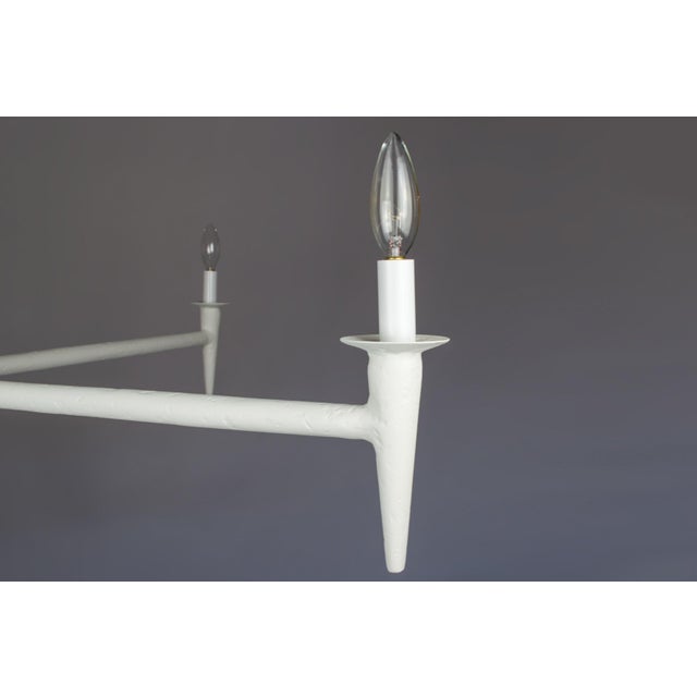 2020s Bourgeois Boheme Atelier 12 Arm Plaster of Paris Chandelier, Avron Chandelier For Sale - Image 5 of 10
