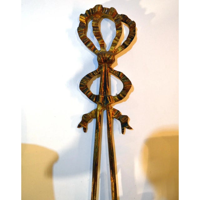 Metal Mid-Century Italian Wall Sconces, Set of 2 For Sale - Image 7 of 9