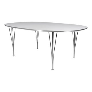 Black Lacquered Ellipse Dining Table by Piet Hein & Bruno Mathsson, 1960s For Sale