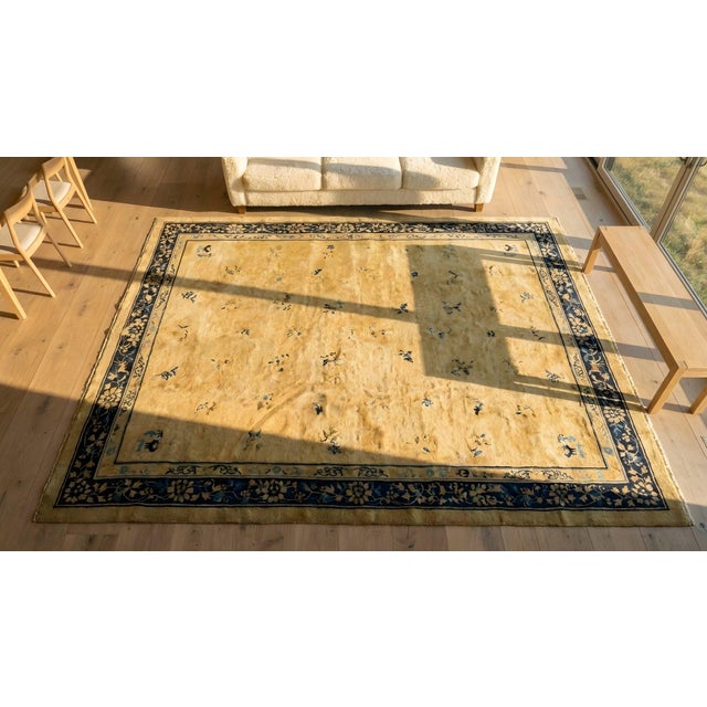 Brown Early 20th Century Chinese Peking Carpet ( 10'3'' x 17'5'' - 313 x 530 ) For Sale - Image 8 of 10
