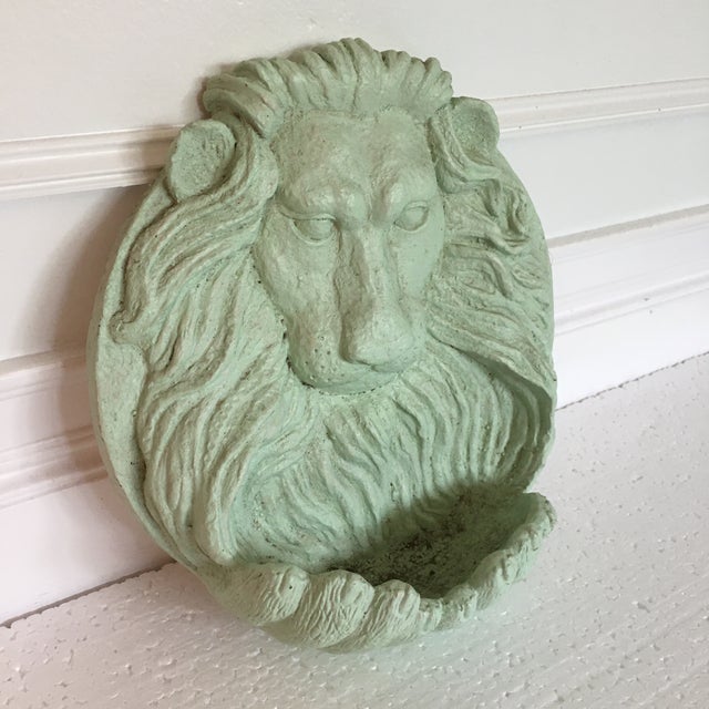 Vintage Sculpted Cement Lion Wall Plaque Art Chairish