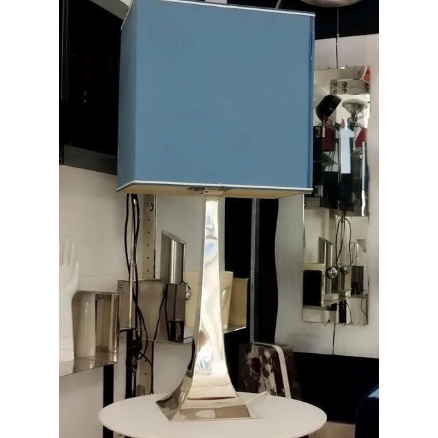 Beautiful and large Pyramid Table Lamp attributed to A. Tonello and A. Montagna Grillo for High Society, 1972, made of...