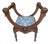 Antique Italian Carved Fruitwood Angel Stool, 1830 For Sale