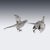 1970s Vintage 20th Century English Silver Ornamental Pheasants, 1972, Set of 2 For Sale - Image 5 of 18