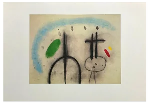 Joan Miro, Abstract Composition, 1980s, Lithograph