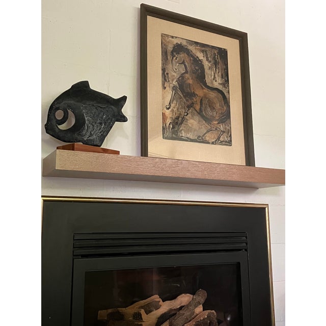 Mid-Century Modern 1950s Large Mid-Century Calligraphic Horse Study – Signed & Attributed For Sale - Image 3 of 8
