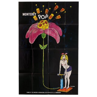 Tomi Ungerer / Pennebaker Monterey Pop 1968 Original Movie Poster For Sale