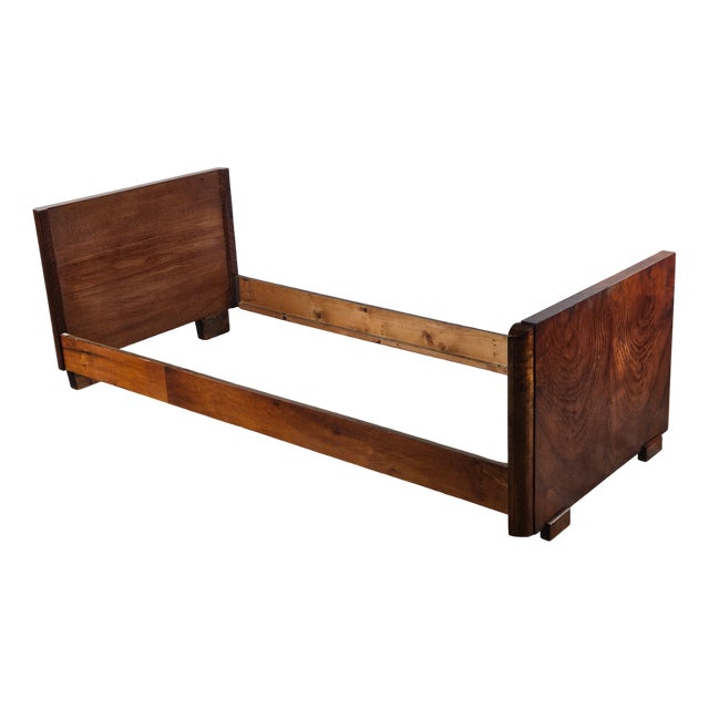Art Deco Walnut Bed, 1940 For Sale