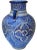Early 20th Century Blue Vase W/ Andalusian Motif For Sale - Image 5 of 11