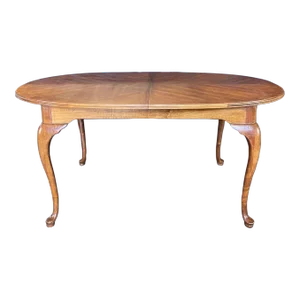 British Georgian Court Style Queen Anne Dining Table