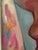 Abstract 1970s Abstract Nude in Window Sill Frame With Canvas Window Shade Painting For Sale - Image 3 of 11