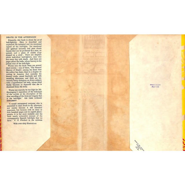 Traditional "Death in the Afternoon" 1956 Hemingway, Ernest For Sale - Image 3 of 11