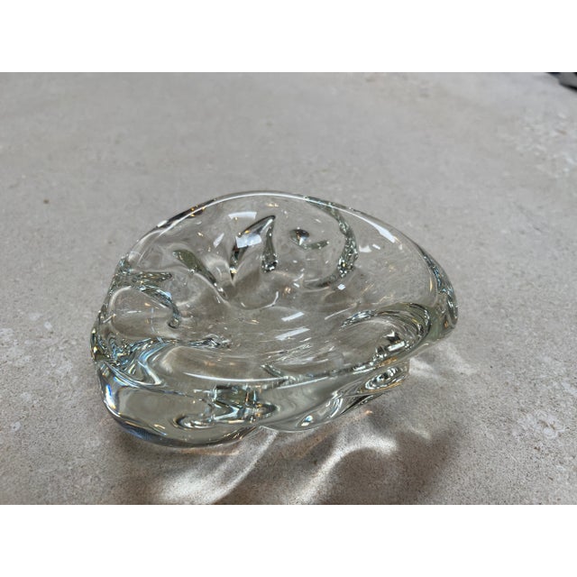 1960s Vintage Decorative Small Glass Shell Bowl 1960s For Sale - Image 5 of 5