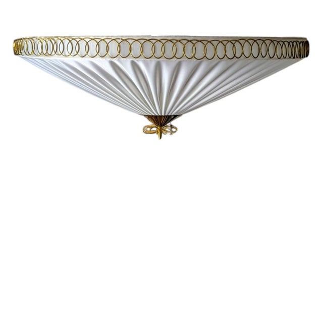 Large Mid-Century Finnish Model K5-27 Flush Mount by Paavo Tynell for Idman, 1950s For Sale - Image 16 of 16