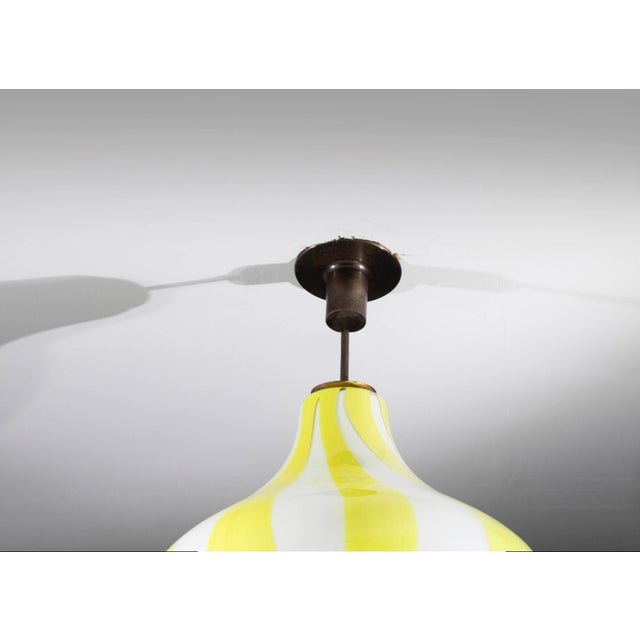 Mid-Century Modern Model 4039 Cipolla Pendant Lamp by Massimo Vignelli for Venini, 1950s For Sale - Image 3 of 5