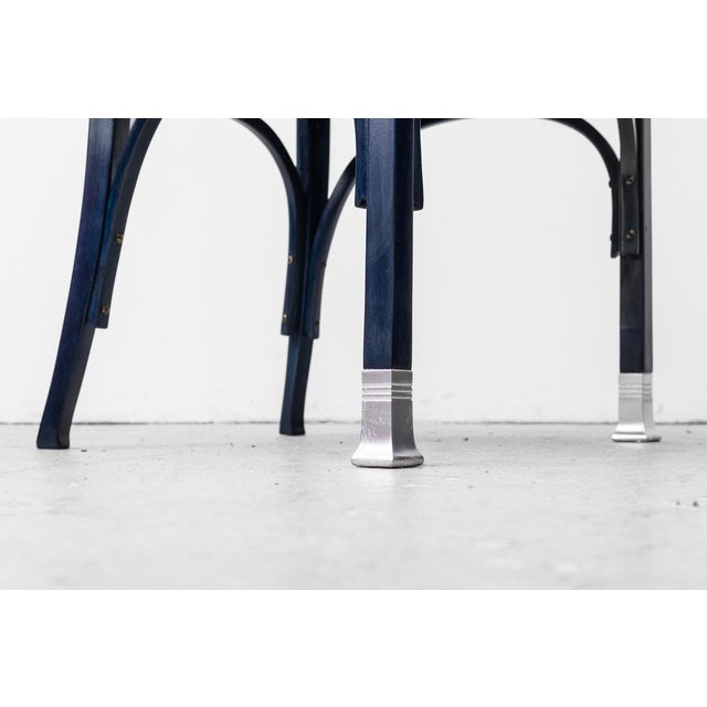 Blue Art Nouveau Seating Group by Koloman Moser for Jacob & Josef Kohn, Vienna, Austria, 1902, Set of 3 For Sale - Image 8 of 18