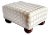 Foot Stool With Diamond Pattern Upholtery & Round Wooden Legs For Sale