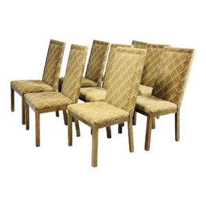 Set of 8 Dining Chairs by Michael Taylor for Baker, Far East Collection, Usa 1950s